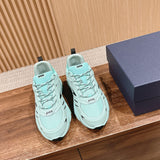 B44 Blade Men's Sneakers Gradient Green Mesh Fabric with Gradient Green Technical Fabric |3SN306ZEG_H694