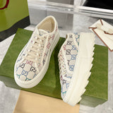 Women's Treck Series Colorful Crystal GG Platform Sneakers |771645 FABH3 9179