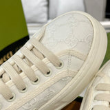 Women's Tennis 1977 Series GG White Canvas Chunky-Sole Sneakers |746767 20Q20 9044