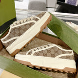 Women's Tennis 1977 Series Ebony Canvas Low-Top Chunky-Sole Sneakers| 746766 20Q20 9745