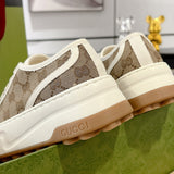 Women's Tennis 1977 Series Ebony Canvas Low-Top Chunky-Sole Sneakers| 746766 20Q20 9745