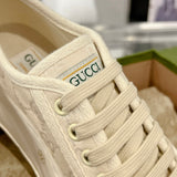 Women's Tennis 1977 Collection Oversized Beige Canvas Platform Sneakers |746767 20Q20 9044