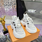 Women's Archlight Sneakers “Since 1854” Jacquard Fabric with White and Beige Leather Upper| 1A8FLI