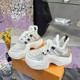 Women's Archlight Sneakers “Since 1854” Jacquard Fabric with White and Beige Leather Upper| 1A8FLI