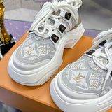Women's Archlight Sneakers “Since 1854” Jacquard Fabric with White and Beige Leather Upper| 1A8FLI