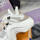Women's Archlight Sneakers “Since 1854” Jacquard Fabric with White and Beige Leather Upper| 1A8FLI