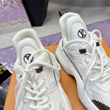 Women's Archlight 2.0 Platform Sneakers White/Brown Calfskin with Technical Mesh |1ABHZN
