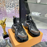 Women's Archlight 2.0 Sneakers in Black Calfskin and Technical Fabric| 1ABHZB