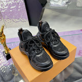 Women's Archlight Sneakers Black Monogram Rhinestone Edition| 1AICTP