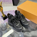 Women's Archlight Sneakers with Black Background and Rhinestones |1AICTP
