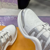Women's Archlight Sneakers White/Silver Technical Fabric and Leather Combination| 1ABVFL