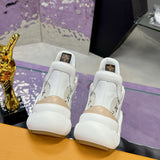 Women's Archlight Sneakers in Dune Beige Smooth Calfskin |1AC27I