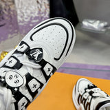 Women's Archlight Sneakers in Black/White Smooth Cowhide Leather and Technical Fabric| 1AHOIX
