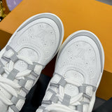 Women's Archlight Sneakers White, Gray Calfskin, Technical Fabric 1A43LH