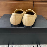 Women's (Beige Lambskin) Diamond-Quilted Loafers / Moccasins| G36646 X01000 26C