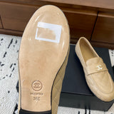 Women's (Beige Lambskin) Diamond-Quilted Loafers / Moccasins| G36646 X01000 26C