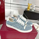 Men's Screener Series Blue Denim Jacquard Sneakers |576223-2KQ40-4467