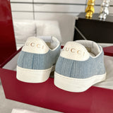 Men's Screener Series Blue Denim Jacquard Sneakers |576223-2KQ40-4467