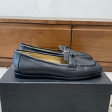 Men's Black Calfskin Double C Loafers with Stitching |G39396X5673094305