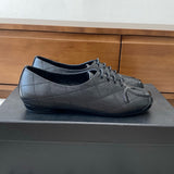 Women's Black Lambskin Diamond-Quilted Ballet Flats G24712