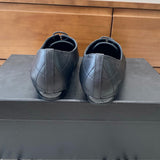 Women's Black Lambskin Diamond-Quilted Ballet Flats G24712