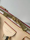 2026 Alma PM Beige Leather Handbag Monogram Pattern, Refined VVN Calfskin M27388