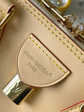 2026 Alma PM Beige Leather Handbag Monogram Pattern, Refined VVN Calfskin M27388