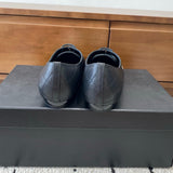 Women's Sheepskin Black & White Diamond Quilting Kangpeng Series Ballet Flats |G24712