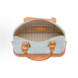 2026 Alma PM Handbag Glacier Blue  Monogram-coated canvas with calfskin trim M27526