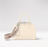 2026 Alma BB Handbag in Quartz White Epi Leather M58706