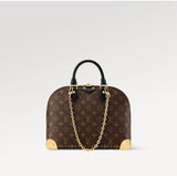 2026 Alma Trunk PM Handbag, Black Monogram Canvas M27216