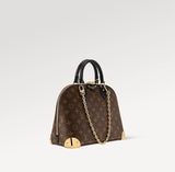 2026 Alma Trunk PM Handbag, Black Monogram Canvas M27216