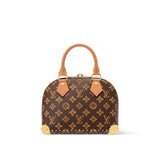 2026 Alma Trunk BB Handbag, Black + Orange Monogram Canvas M28105
