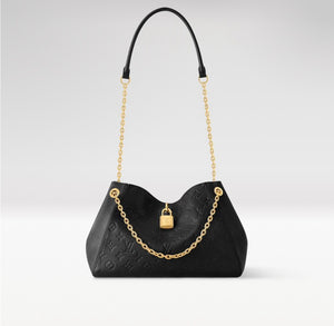 2026 Anytime PM Handbag in Black Monogram Empreinte Embossed Leather M14414
