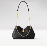 2026 Anytime PM Handbag in Black Monogram Empreinte Embossed Leather M14324