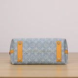 2026 CarryAll PM Handbag, Blue Monogram Denim M11462