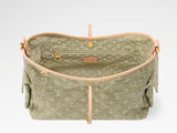 2026 Carryall Cargo PM Handbag in Khaki Denim M27623