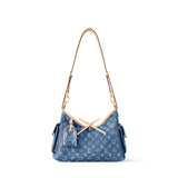 2026 Carryall Cargo PM Handbag in Dark Blue Denim M28287