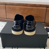 Women's Black Patent Leather/Calfskin Loafers |G46796-B22177-94305