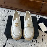 Women's Ivory Calfskin Moccasin/Loafer G46995-B22805-U5533