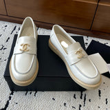 Women's Ivory Calfskin Moccasin/Loafer G46995-B22805-U5533