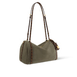 2026 Express MM Handbag Khaki Suede Calfskin M29230