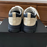 Women's White and Black Calfskin, Suede Calfskin, and Lambskin Sneakers| G46258 B21627 U3086