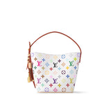2026 All In BB Handbag in White Color-Tassel Monogram Canvas M13089