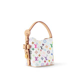 2026 All In BB Handbag in White Color-Tassel Monogram Canvas M13089