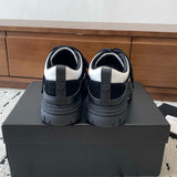 Women's White and Black Calfskin, Suede Calfskin, and Lambskin Sneakers| G46258 B21627 U3086