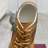 Men's Re-Motion Sneakers (Camel GG Canvas and Suede) |832461 AAEW3 9548