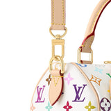 2026 Speedy Bandoulière 25 Handbag in Monogram Multicolore White Canvas M13085