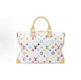 2026 Speedy Soft 30 Handbag in Monogram Multicolore White Canvas M27789