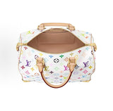 2026 Speedy Soft 30 Handbag in Monogram Multicolore White Canvas M27789